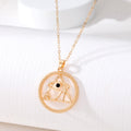 Gold Tone Crystal Egyptian and Hamsa Evil Eye Pendant Necklaces view 6
