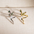 Snake Pearl Look No Piercing Ear Cuffs in Two Finishes view 2