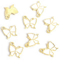 Enamel-Look Gold Silver Butterfly Alloy Charms in 18 Styles view 10