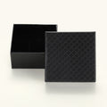 Square Jewelry Gift Box In Red And Black Textured Finishes view 3