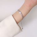 Wheat Leaf Chain White Seashell Heart Round Bracelets Gold Steel view 9