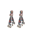 Colorful Crystal Tassel Earrings in Three Ornate Designs view 5