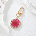 Round Birth-Flower Pressed Botanical Lobster-Clasp Charms in Nineteen Designs view 4