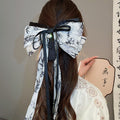 Five Mixed Printed Bow Hair Claw Barrette And Flower Clip Designs view 9