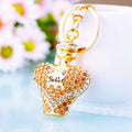 Heart Perfume Bottle Keychains in Pink Blue Champagne and Assorted Colors view 8