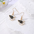 Colorful Enamel Tropical Fish Drop Earrings Gold Hooks 9 Styles view 8
