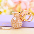 Beaded Fortune Pouch Keychains in Six Pictured Color and Hardware Styles view 7