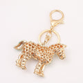 Rhinestone Horse Keychain Gold Clasp Five Color Options view 4