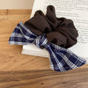 Brown Navy Plaid