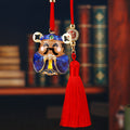Mixed Fortune Deity Car Hangers in Six Constructions plus One Plain Red Tassel view 7