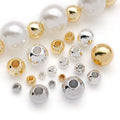 Round Seamless Straight Hole Metal Beads for Jewelry Making view 3