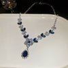 Blue Floral Necklace