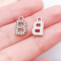 Metallic Alphabet Letter Metal Charms with 54 Listed Options view 9
