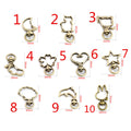 Assorted Shape Swivel Snap Hooks in Mixed Metal Finishes view 2