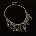 Metal Fringe Bead Necklace Lace Mesh Bracelet Three Styles view 8