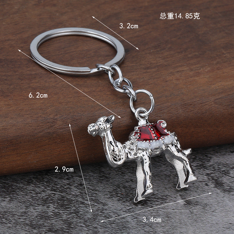 Creative Camel Zinc Alloy Keychain Bag Charm Gift Accessory