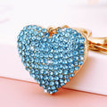 Double Sided Crystal Heart Keychains in Four Colors and Random Option view 4