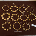Gold Tone Charm Link Bracelets Hearts Shells Butterflies view 4
