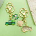 Shamrock Charm Keychains Featuring Flower Across 17 Pictured Variations view 2