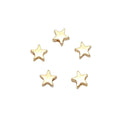 Five-Point Star Spacer Beads in 4 Finishes for Jewelry Making view 3