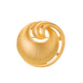 Gold Tone Sun Hat Metal Brooch Pin for Jackets and Lapels view 1
