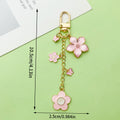 Rose, Blossom and Flower Charm Keychains in 21 Pictured Variations for Bags and Keys view 3