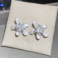 Pastel Crystal Flower Stud Earrings Fashion Jewelry view 7