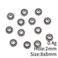 Sunburst Flower Spacer Beads in Two Antique Finishes view 5