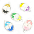 Pastel Moon and Star Oval Enamel Charm Collection for Jewelry Making view 3