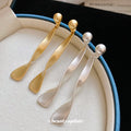 Twisted Ribbon Long Drop Earrings In Gold Tone Or Silver Tone view 1