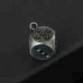 Alloy Dice Charm Pendant with Top Loop Six Color Finishes view 7