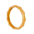 Bamboo Segment Band Rings Gold and Steel Multi Sizes view 5