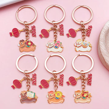 Horse Charm Keychains with 30 Assorted Design Styles for Bags and Keys