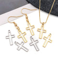 Gold-Tone Cross Metal Charms with 3 Listed Options view 4