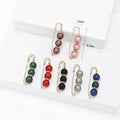 Five Pearl Bar Safety Pin Brooch Set for Jackets Scarves and Coats view 1