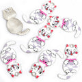 Printed Sitting Cat Charms in Gold and Silver Tones, 15 Designs view 9