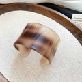 Acetate Wide Open Cuff Bracelets Tortoise Three Colors view 7