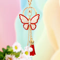 Pearl Butterfly Tassel Keychains in Four Colors plus Assorted Option view 8