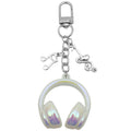 Solid White Headphone and Music Note Clip Keychain Eight-Color Collection view 5