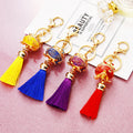 Jeweled Fortune Basin Tassel Keychains in Four Colors plus Assorted Option view 5