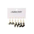 Six Pair Western Hat Horse and Boot Hook Earring Sets view 5
