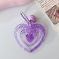 Translucent Nested Heart Bell Charms in Five Bright Colors view 6