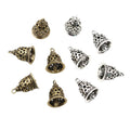 Filigree Bell Charms With Cutout Floral Detail in Two Finishes view 5