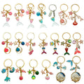 Starfish, Shell and Mermaid Charm Keychains Featuring Starfish, Shell Across 29 Variations view 5