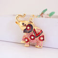 Rhinestone Elephant Keychain With Split Ring And Lobster Clasp view 6