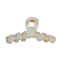 Iridescent Clear Wing Hair Claw With White Wrapped Handle view 5
