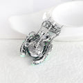 Green Silver Tone Beetle Crystal Metal Brooch Pin for Jackets and Lapels view 5