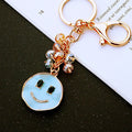 Crystal Smiley Keychains with Fortune Cords and Loose Heart Loops view 7