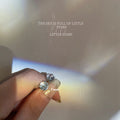 Silver Tone Clear Round Crystal Stud Earrings In Four Sizes view 8