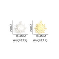 Colorful Cabochon Sunflower Jewelry Components For DIY Earrings And Bracelets Charms view 5
